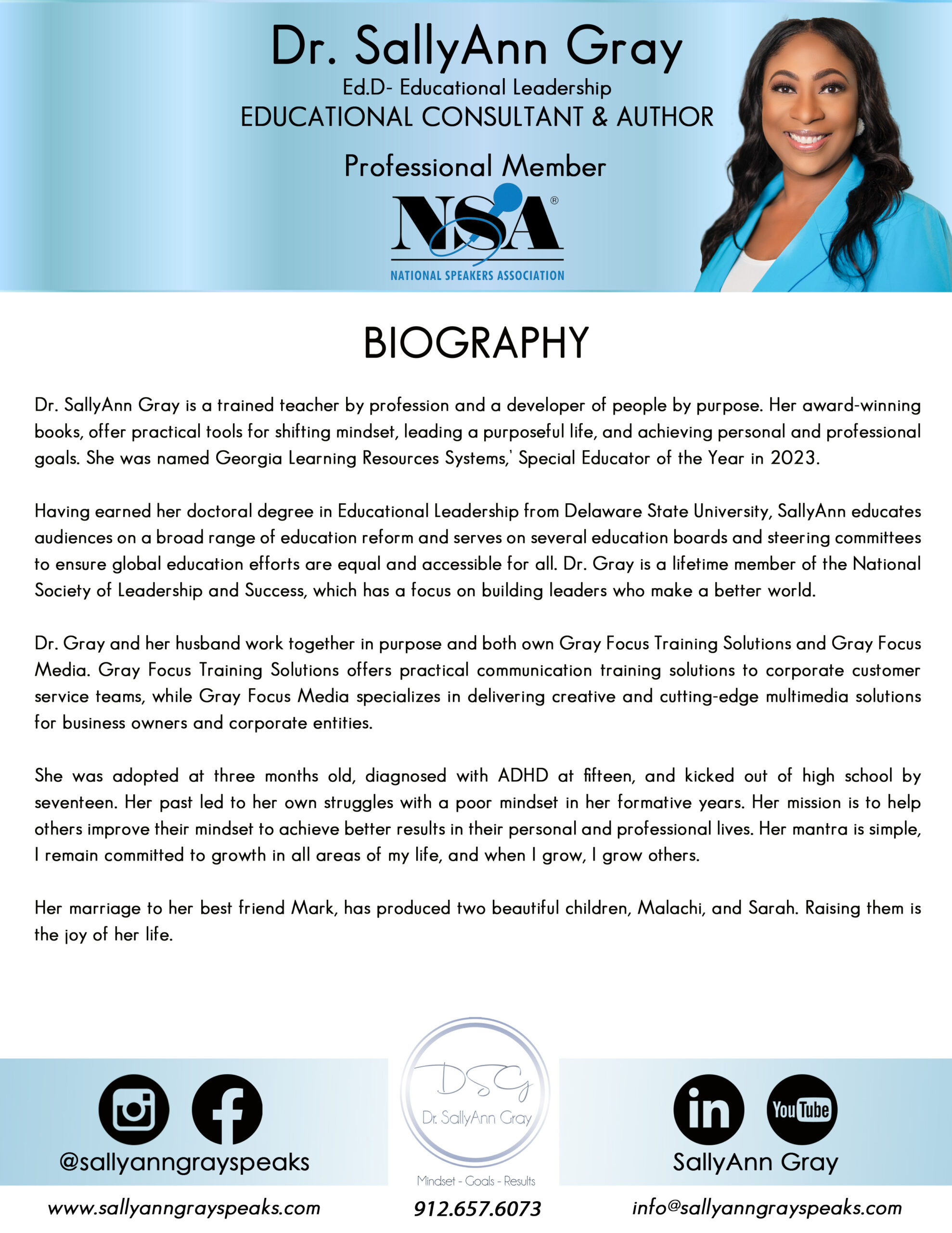 SallyAnn Gray (Bio) 2025